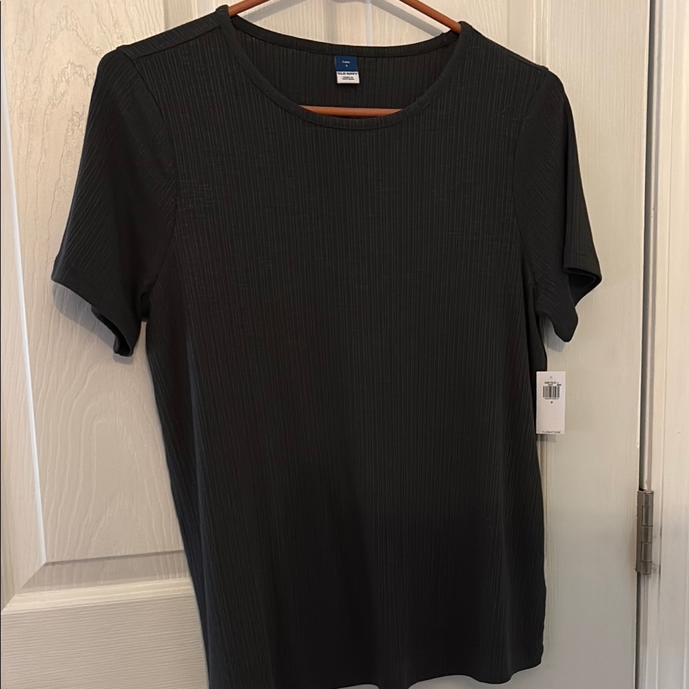 Old Navy Luxe Black Short Sleeve Tee